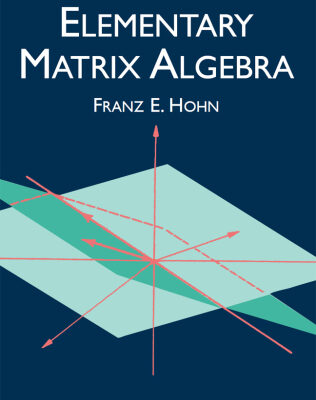 خرید و دانلود نسخه کامل کتاب Elementary Matrix Algebra
