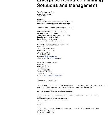 خرید و دانلود نسخه کامل کتاب Enterprise Resource Planning Solutions and Management