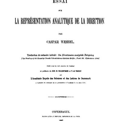 خرید و دانلود نسخه کامل کتاب Essai sur la représentatioon analytique de la direction