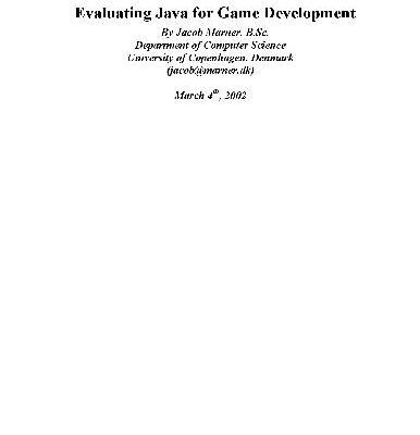 خرید و دانلود نسخه کامل کتاب Evaluating Java for Game Development