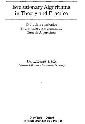 خرید و دانلود نسخه کامل کتاب Evolutionary Algorithms in Theory and Practice