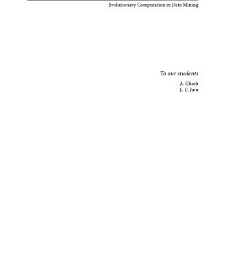 خرید و دانلود نسخه کامل کتاب Evolutionary Computation in Data Mining