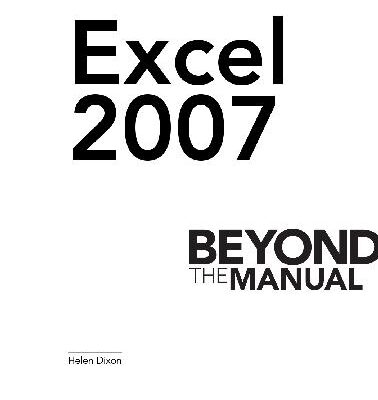 خرید و دانلود نسخه کامل کتاب Excel. 2007 Beyond the Manual
