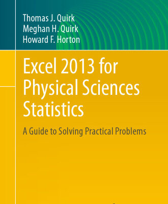 خرید و دانلود نسخه کامل کتاب Excel 2013 for Physical Sciences Statistics: A Guide to Solving Practical Problems
