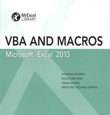 خرید و دانلود نسخه کامل کتاب Excel 2013 VBA and Macros (MrExcel Library) by Bill Jelen