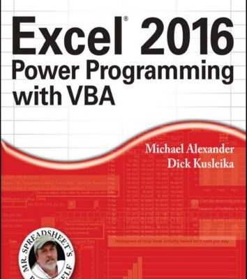 خرید و دانلود نسخه کامل کتاب Excel 2016: Power Programming with VBA