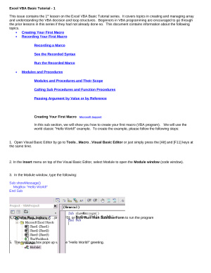 خرید و دانلود نسخه کامل کتاب Excel VBA Basic Tutorial. 1