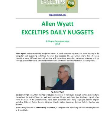 خرید و دانلود نسخه کامل کتاب Exceltips Daily Nuggets
