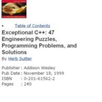 خرید و دانلود نسخه کامل کتاب Exceptional C++:47 Engineering Puzzles, Programming Problems and Solutions