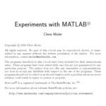 خرید و دانلود نسخه کامل کتاب Experiments with MATLAB