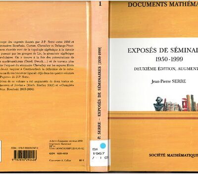 خرید و دانلود نسخه کامل کتاب Exposés de séminaires