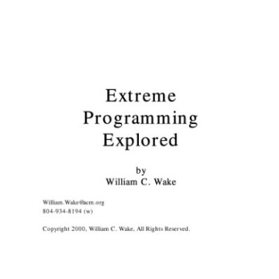 خرید و دانلود نسخه کامل کتاب Extreme Programming Explored