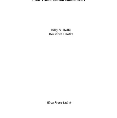 خرید و دانلود نسخه کامل کتاب Fast Track VB.Net