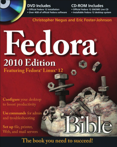 خرید و دانلود نسخه کامل کتاب Fedora Bible 2010 Edition: Featuring Fedora Linux 12