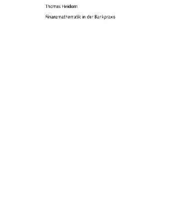 خرید و دانلود نسخه کامل کتاب Finanzmathematik in der Bankpraxis: Von Zins zur Option