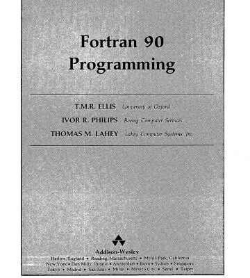 خرید و دانلود نسخه کامل کتاب Fortran 90 programming