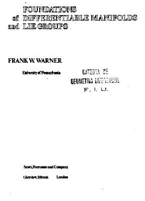 خرید و دانلود نسخه کامل کتاب Foundations of differentiable manifolds and Lie groups