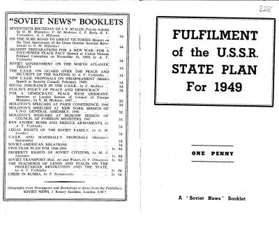 خرید و دانلود نسخه کامل کتاب Fulfilment of the State Plan for 1949: Communique of the Central Statistical Administration of the U.S.S.R.Council of Ministers