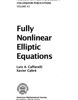 خرید و دانلود نسخه کامل کتاب Fully nonlinear elliptic equations