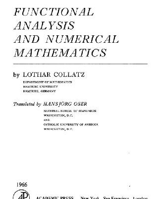 خرید و دانلود نسخه کامل کتاب Functional analysis and numerical mathematics