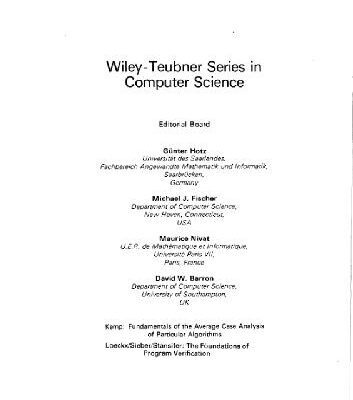 خرید و دانلود نسخه کامل کتاب Fundamentals of the average case analysis of particular algorithms