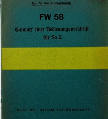 خرید و دانلود نسخه کامل کتاب Fw 58Entwurf einer Bedienvorschrift f#252;r So 2