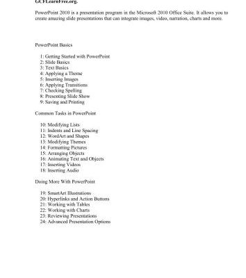 خرید و دانلود نسخه کامل کتاب GCFLearnFree.org. PowerPoint 2010