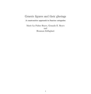 خرید و دانلود نسخه کامل کتاب Generic figures and their glueings: A constructive approach to functor categories
