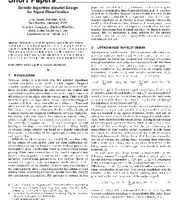 خرید و دانلود نسخه کامل کتاب Genetic Algorithm Wavelet Design for Signal Classification