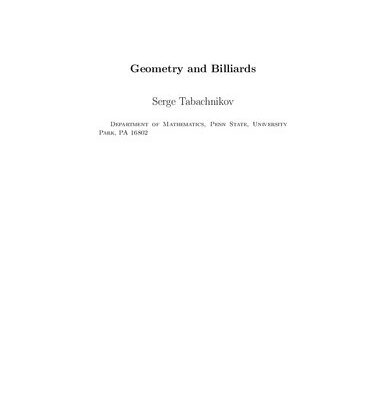 خرید و دانلود نسخه کامل کتاب Geometry and Billiards