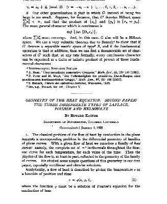 خرید و دانلود نسخه کامل کتاب Geometry of the Heat Equation Second Paper. The Three Degenerate Types of Laplace, Poisson and Helmholtz