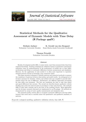 خرید و دانلود نسخه کامل کتاب Gerald van den Boogaart, Petzoldt T. Statistical Methods for the Qualitative Assessment of Dynamic Models with Time Delay (R Package qualV) + Code_68791eeb9cf43.jpeg خرید و دانلود نسخه کامل کتاب Gerald van den Boogaart, Petzoldt T. Statistical Methods for the Qualitative Assessment of Dynamic Models with Time Delay (R Package qualV) + Code