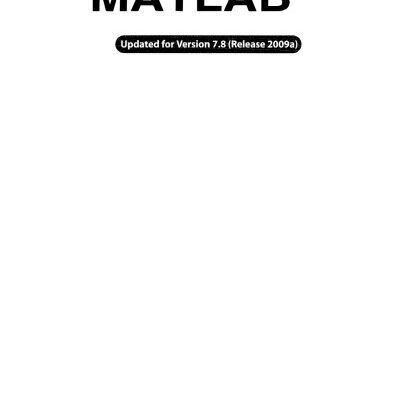 خرید و دانلود نسخه کامل کتاب Getting Started with MATLAB: A Quick Introduction for Scientists and Engineers