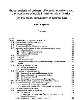 خرید و دانلود نسخه کامل کتاب Group analysis of ODEs and the invariance principle in mathematical physics (Russ.Math.Surv. 47, n.4, 89-156)