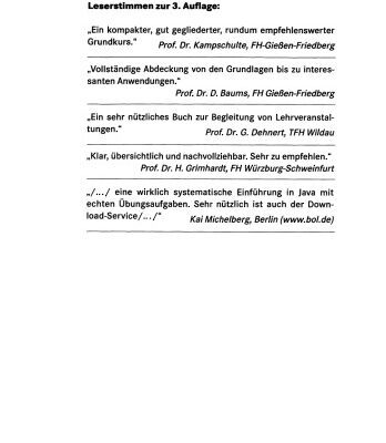 خرید و دانلود نسخه کامل کتاب Grundkurs JAVA: Von den Grundlagen bis zu Datenbank- und Netzanwendungen