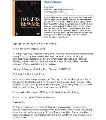 خرید و دانلود نسخه کامل کتاب Hackers Beware