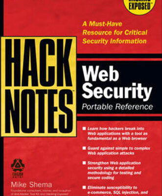 خرید و دانلود نسخه کامل کتاب Hacknotes web security portable reference