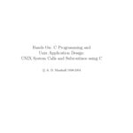 خرید و دانلود نسخه کامل کتاب Hands On: C Programming and Unix Application Design: UNIX System Calls and Subroutines using C