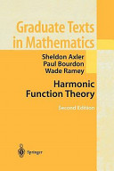 خرید و دانلود نسخه کامل کتاب Harmonic Function Theory