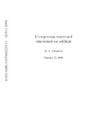 خرید و دانلود نسخه کامل کتاب Homogeneous Spaces and Equivariant Embeddings