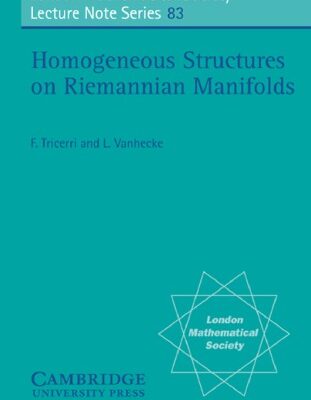 خرید و دانلود نسخه کامل کتاب Homogeneous structures on Riemannian manifolds