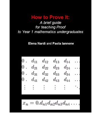 خرید و دانلود نسخه کامل کتاب How to Prove it: A Brief Guide for Teaching Proof to Year 1 Mathematics Undergraduate