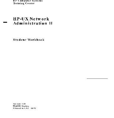 خرید و دانلود نسخه کامل کتاب HP-UX System and Network Administration II. Student Workbook