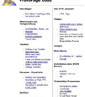خرید و دانلود نسخه کامل کتاب HTML Seiten Design mit MS FrontPage 2000