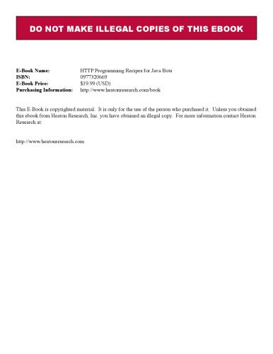 خرید و دانلود نسخه کامل کتاب HTTP Programming Recipes for Java Bots_68788a2a46977.jpeg خرید و دانلود نسخه کامل کتاب HTTP Programming Recipes for Java Bots