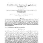 خرید و دانلود نسخه کامل کتاب Hybrid hierarchical clustering with applications to microarray data
