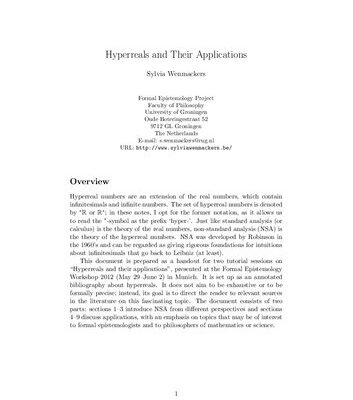 خرید و دانلود نسخه کامل کتاب Hyperreals and Their Applications