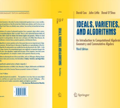 خرید و دانلود نسخه کامل کتاب Ideals, varieties, and algorithms: an introduction to computational algebraic geometry and commutative algebra
