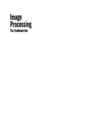 خرید و دانلود نسخه کامل کتاب Image Processing: The Fundamentals