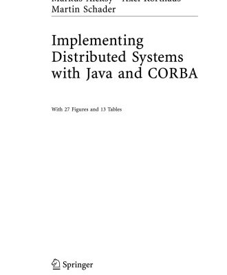 خرید و دانلود نسخه کامل کتاب Implementing distributed systems with Java and CORBA